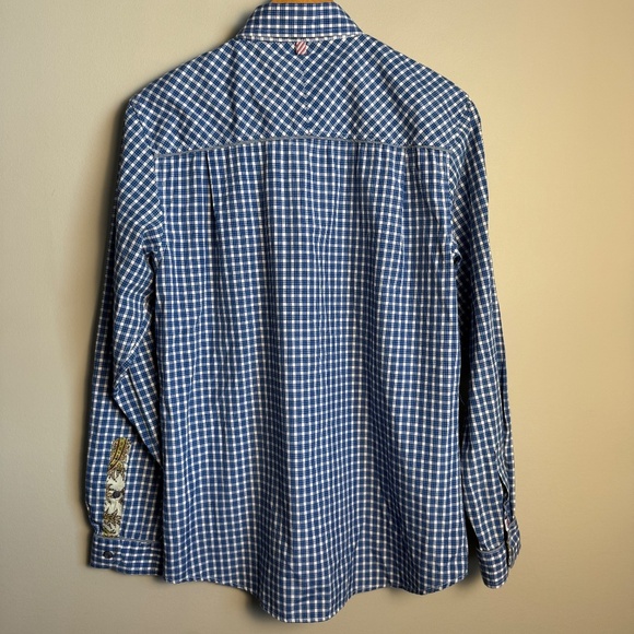 Designs Inspired By The Art Of John Lennon Mini Check Men's Button Up Shirt M - Picture 8 of 16